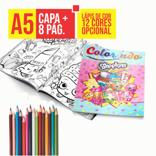 Revista de Colorir Personalizada | A5 | 8p + Capa