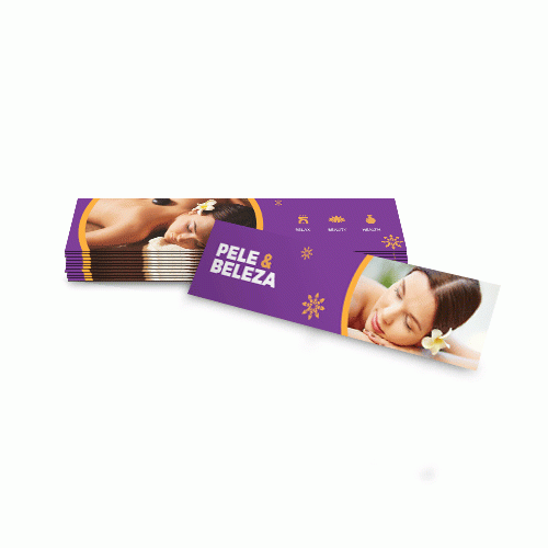 Folheto 115g | 10x45cm | 4/4