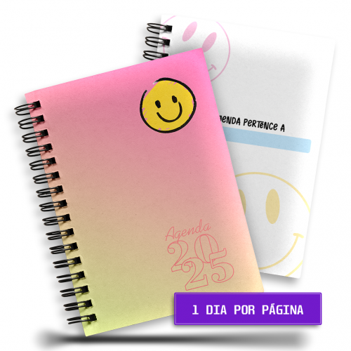 Agenda Smile | 1 Dia por página | 4/4 - 380 Páginas